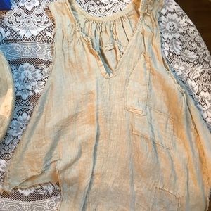 Magnolia Pearl OS Linen Top